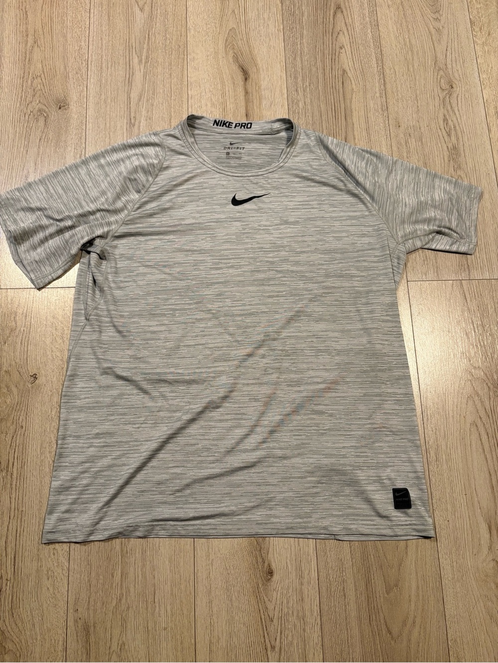 Men’s Nike Pro Dri-Fit Heather Gray Athletic Shirt Size XXL